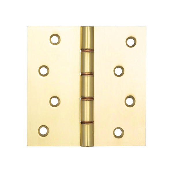 Projection Hinges 102x102x3mm Polished Brass