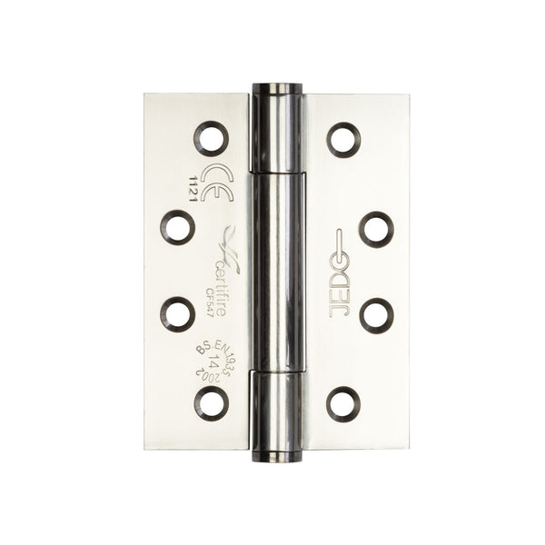 Certifire Stainless Steel Grade 14 Concealed Bearing Hinge 102x76x3mm Polished Stainless Steel