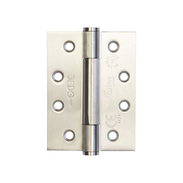 Certifire Stainless Steel Grade 14 Concealed Bearing Hinge 102x76x3mm Satin Stainless Steel