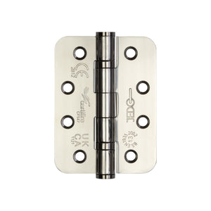 Certifire Stainless Steel Grade 13 Radiused Ball Bearing Hinges 102x76x3mm Polished Stainless Steel