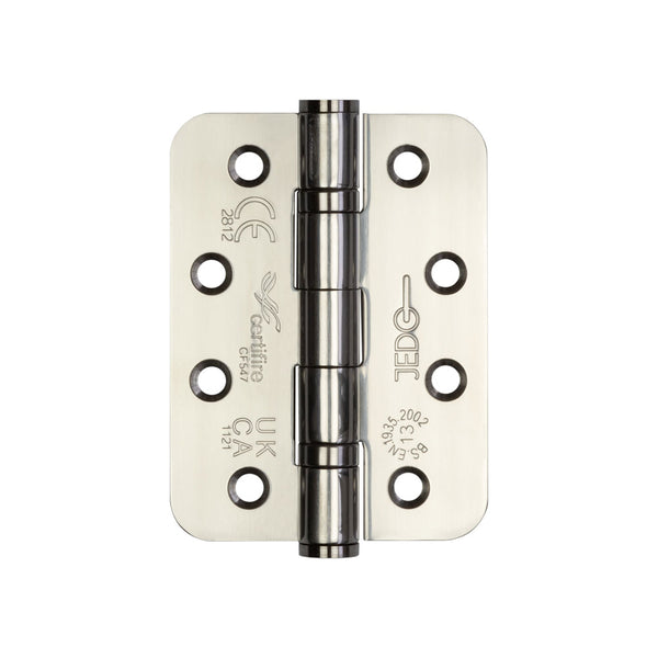 Certifire Stainless Steel Grade 13 Radiused Ball Bearing Hinges 102x76x3mm Polished Stainless Steel