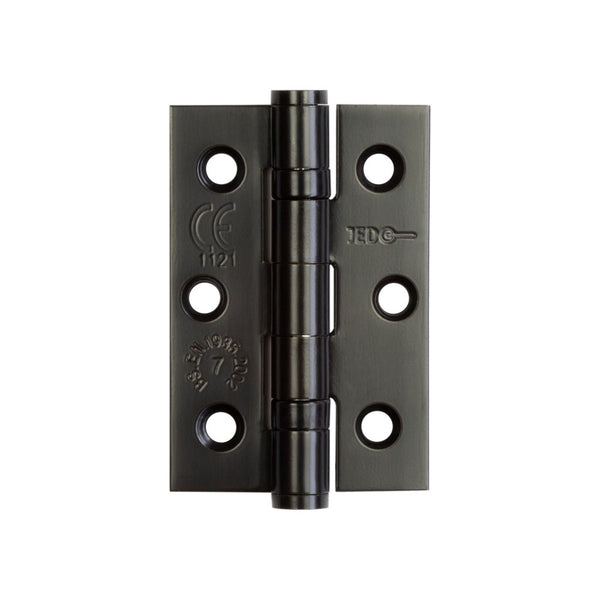 Jedo Stainless Steel Grade 7 Ball Bearing Hinges 76x50mm Black