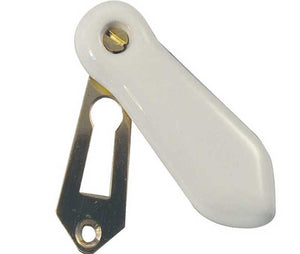 Jedo Porcelain Covered Escutcheon White
