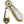 Jedo Porcelain Covered Escutcheon White Goldline