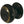 Jedo Porcelain Cupboard Knobs 38mm Goldline Black