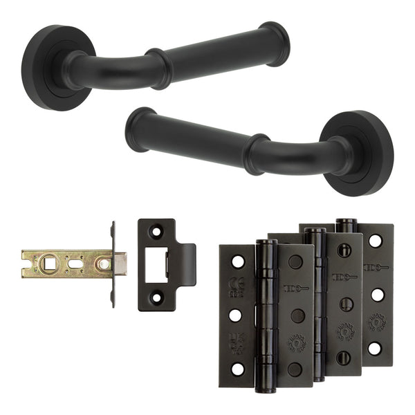 Complete Classic Door Handle Pack - Internal Doors - Black