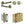 Complete Classic Door Handle Pack - Bathroom - Antique Brass