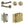 Complete Classic Door Handle Pack - Bathroom - Antique Brass