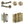 Complete Classic Door Handle Pack - Bathroom - Antique Brass