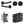 Complete Classic Door Handle Pack - Bathroom - Black