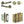 Complete Classic Door Handle Pack - Bathroom - Antique Brass