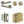 Complete Bloom Door Handle Pack - Bathroom - Antique Brass