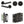 Complete Hex Door Handle Pack - Bathroom - Black