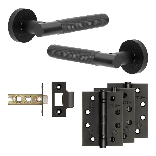 Complete Bari Door Handle Pack - Internal Doors - Black