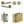 Complete Bari Door Handle Pack - Bathroom - Antique Brass