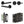 Complete Bari Door Handle Pack - Bathroom - Black