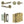 Complete Bari Door Handle Pack - Bathroom - Antique Brass