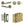 Complete Bari Door Handle Pack - Bathroom - Antique Brass