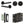 Complete Bari Door Handle Pack - Bathroom - Black