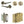 Complete Gio Door Handle Pack - Bathroom - Antique Brass