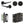 Complete Gio Door Handle Pack - Bathroom - Black
