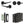 Complete Gio Door Handle Pack - Bathroom - Black