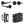 Complete Gio Door Handle Pack - Bathroom - Black