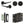 Complete Gio Door Handle Pack - Bathroom - Black
