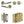 Complete Venice Door Handle Pack - Bathroom - Antique Brass