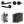 Complete Venice Door Handle Pack - Bathroom - Black