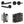 Complete Venice Door Handle Pack - Bathroom - Black