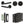 Complete Venice Door Handle Pack - Bathroom - Black