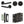 Complete Venice Door Handle Pack - Bathroom - Black