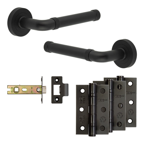 Complete Midtown Door Handle Pack - Internal Doors - Black