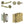 Complete Midtown Door Handle Pack - Bathroom - Antique Brass