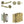 Complete Midtown Door Handle Pack - Bathroom - Antique Brass