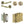 Complete Midtown Door Handle Pack - Bathroom - Antique Brass