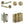 Complete Midtown Door Handle Pack - Bathroom - Antique Brass