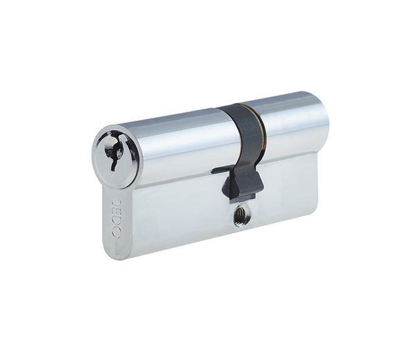 Jedo Euro Profile Offset Double Cylinders to Differ 35x45mm Polished Chrome