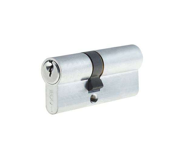 Jedo Euro Profile Offset Double Cylinders to Differ 35x55mm Satin Chrome