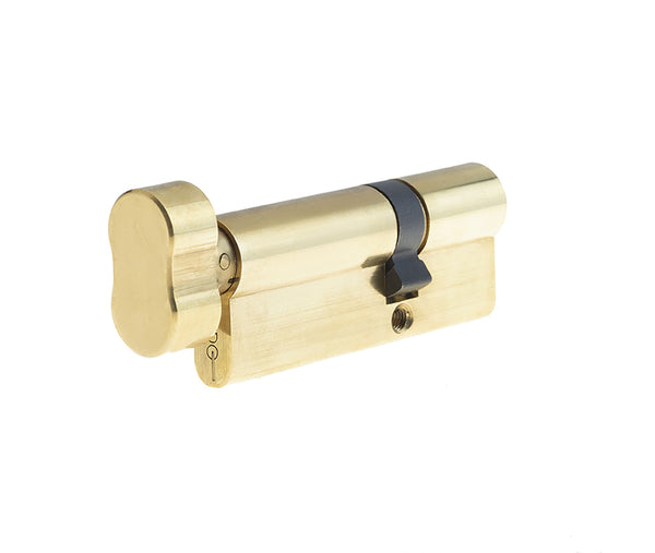 Jedo Euro Profile Offset Cylinders & Turns 40x60mm Polished Brass