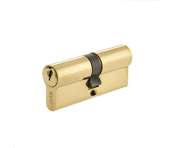 Jedo Euro Profile Double Cylinders to Differ 90mm Polished Brass