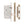 Jedo 78mm Din Bathroom Locks 60mm Backset Antique Brass