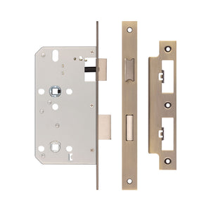 Jedo 78mm Din Bathroom Locks 60mm Backset Antique Brass
