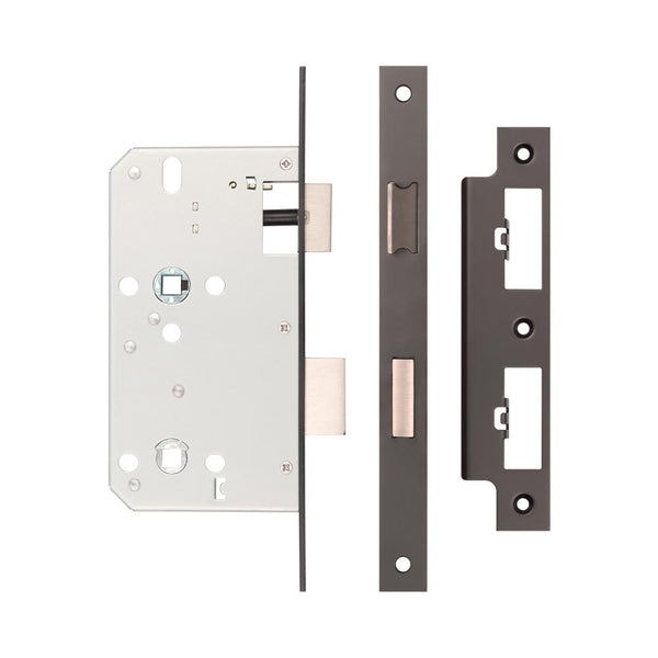 Jedo 78mm Din Bathroom Locks 60mm Backset Dark Bronze