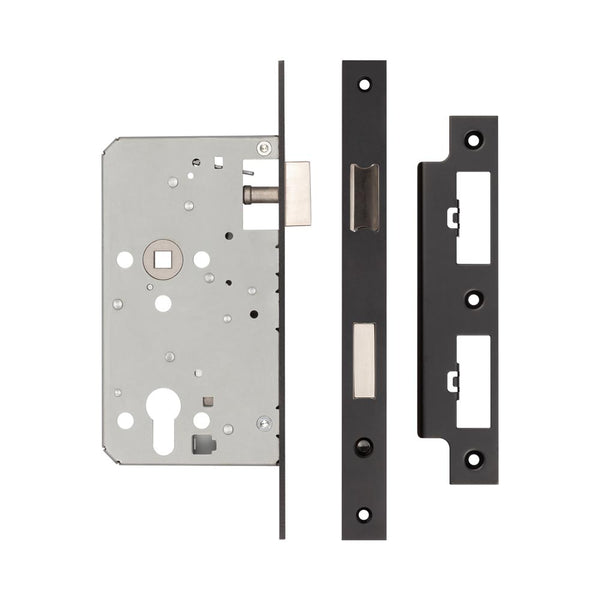 72mm Black Din Euro Escape Lock 60mm Backset