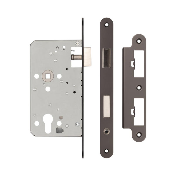 72mm Dark Bronze Din Euro Escape lock Radiused 60mm Backset