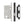 72mm Black Din Euro Escape lock Radiused 60mm Backset