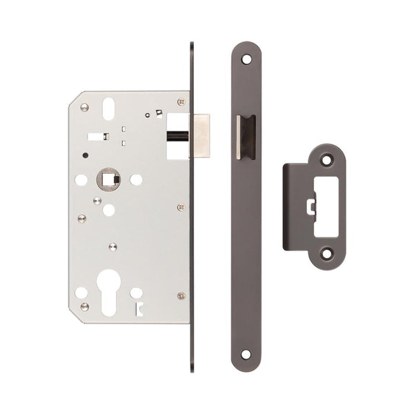 72mm Dark Bronze Din Euro Latch Radiused 60mm Backset