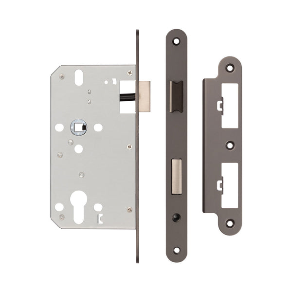 72mm Dark Bronze Din Euro Sashlock Radiused 60mm Backset